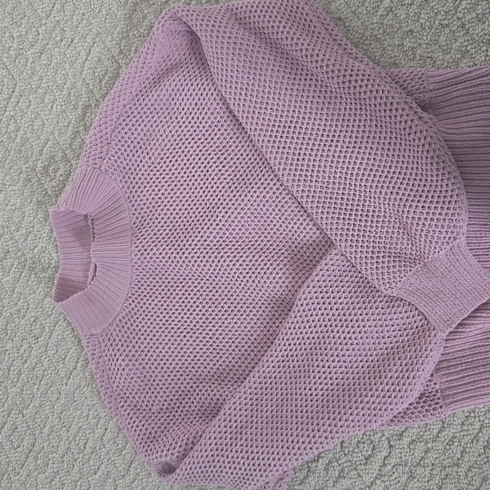 Pink Knit Women's Sweater.  SIize XS Hollister